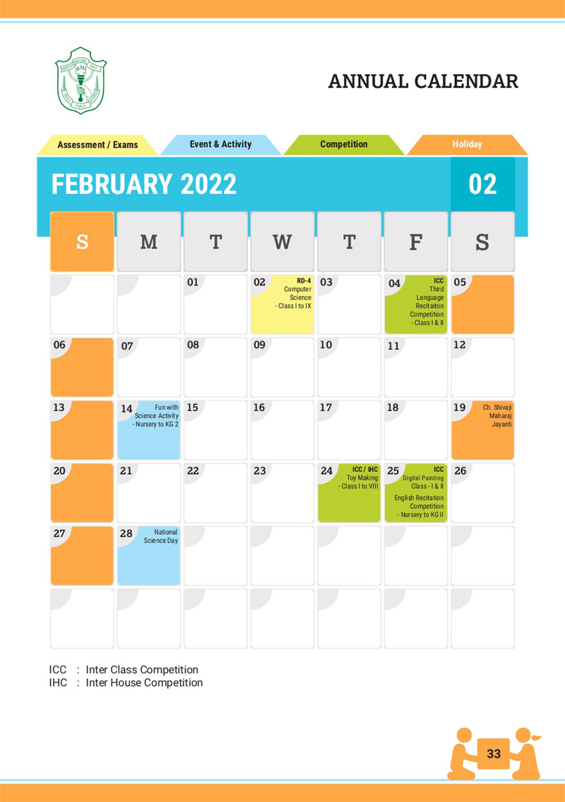 planner feb class nursery to 5